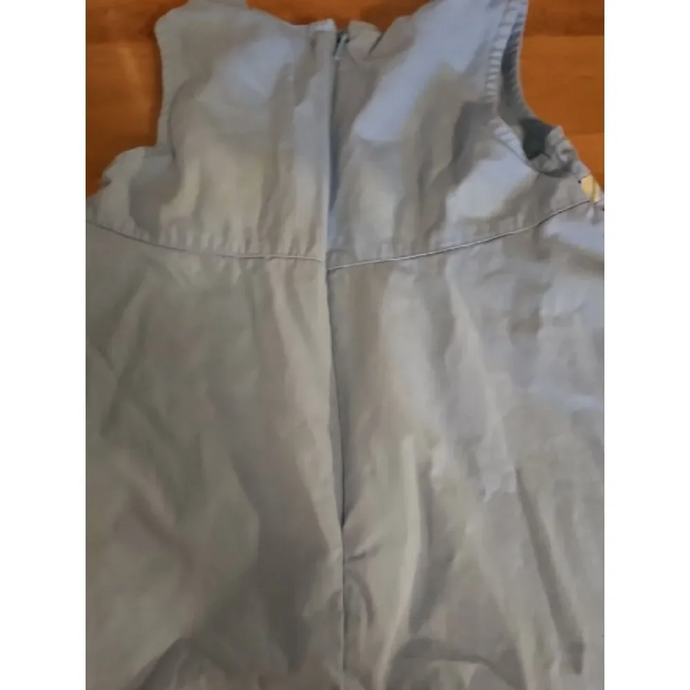 Gymboree Light Blue Baby Dress with Embroidered Flowers 18to24 Mos.